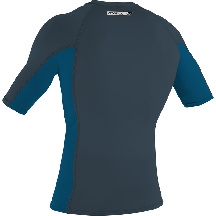 2024 O'Neill Mens Premium Skins Short Sleeve Rash Vest 4169B - Cadet Blue / Ultra Blue